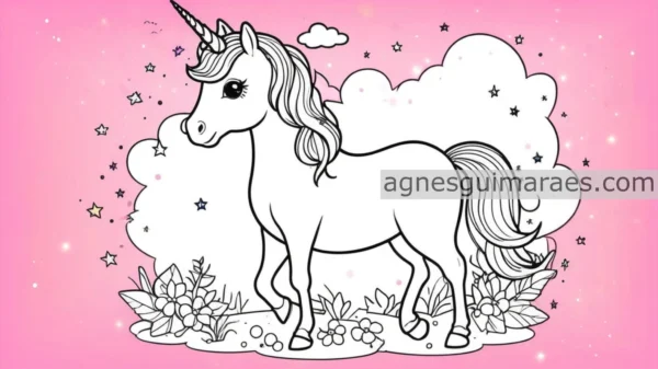 Unleash Your Creativity: Unicorn Coloring Page
